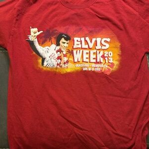 Grace Red Elvis Week Short Sleeve Tee
